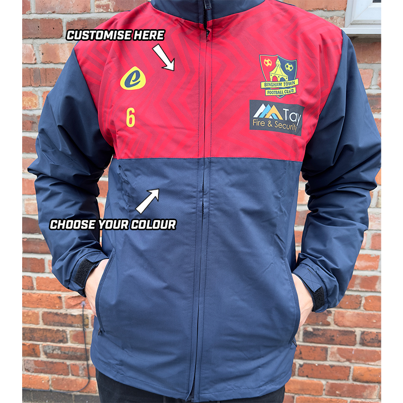 Bespoke Sublimation Mesh Lined Rain Jacket (Custom to your club)